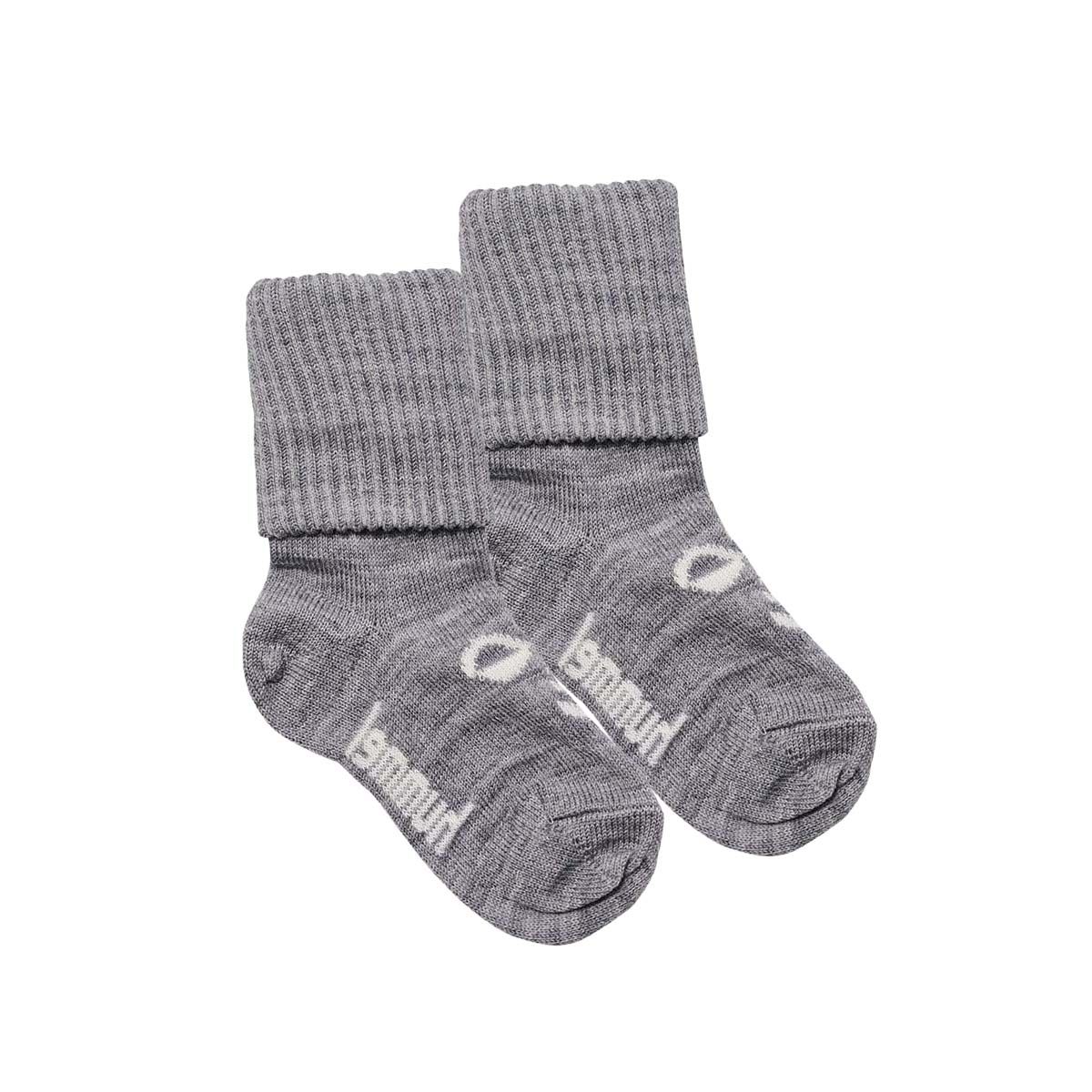Hummel Hmlmini sokker i ull til baby, Grey Melange