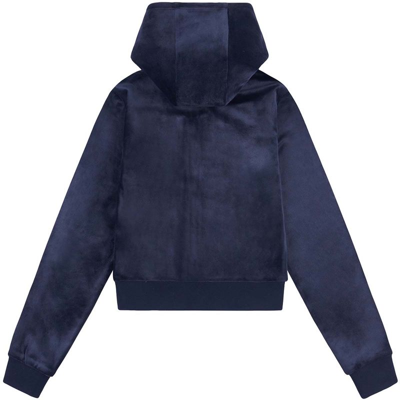 Juicy Couture Tonal velour hettejakke, night sky