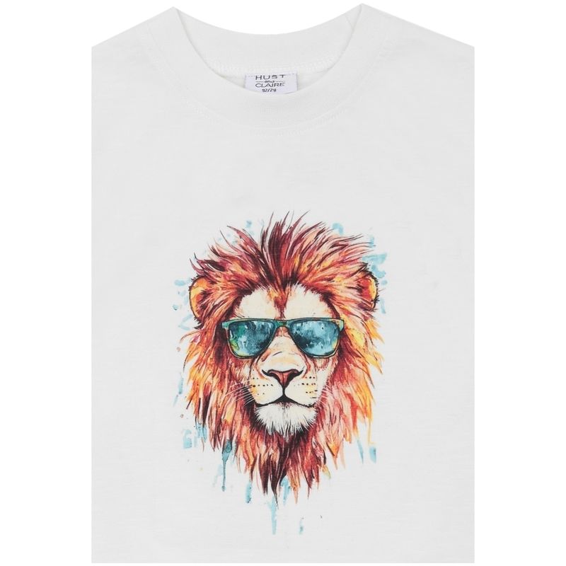 Hust and Claire Hcanton Lion t-skjorte til barn, Ivory