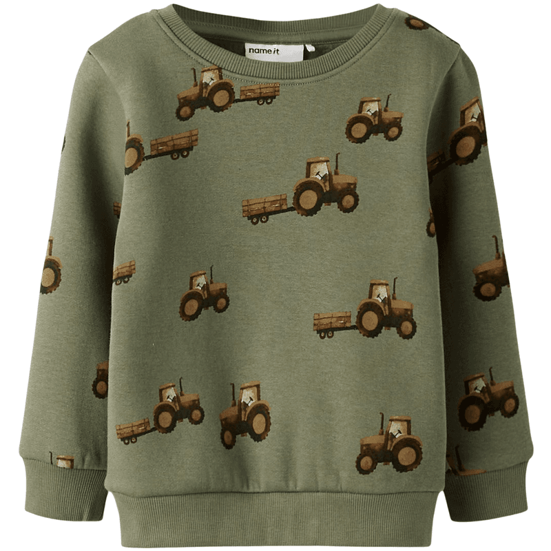 Name It Nmmopa sweatshirt til småbarn, Dusty Olive