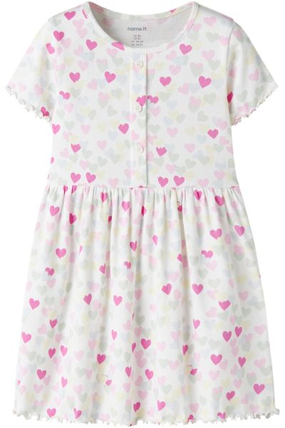 Hovedbilde Name It Nmfvemia kjole til småbarn, Cloud Dancer
