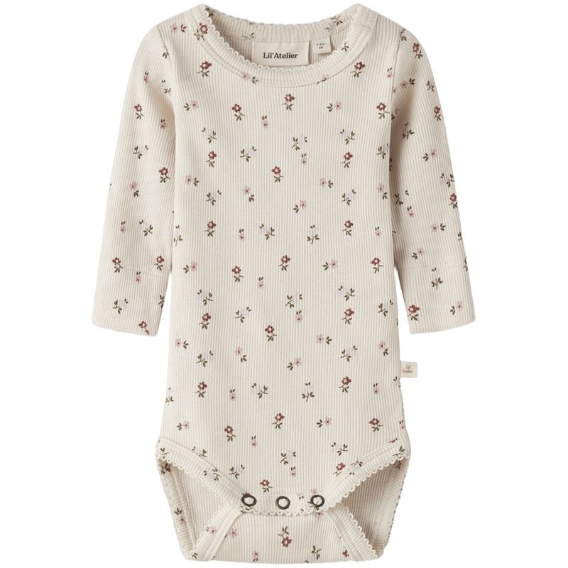 Lil' Atelier Nbfgago Floral body, Turtledove