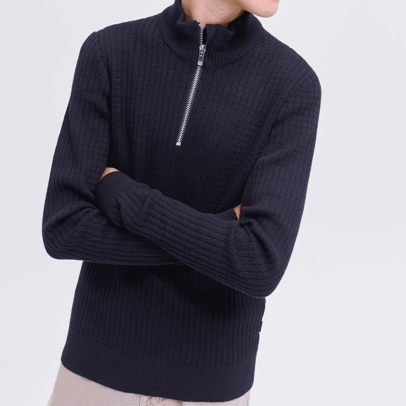 Jack and Jones Jprblubarkley half-zip genser, Night Sky