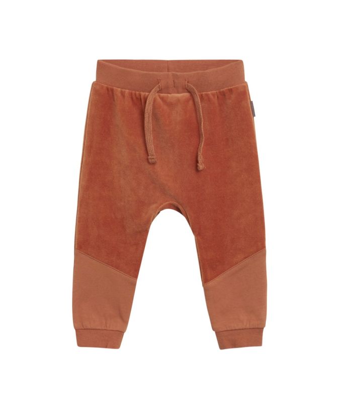 Hust & Claire Gerry velour joggebukse, terracotta