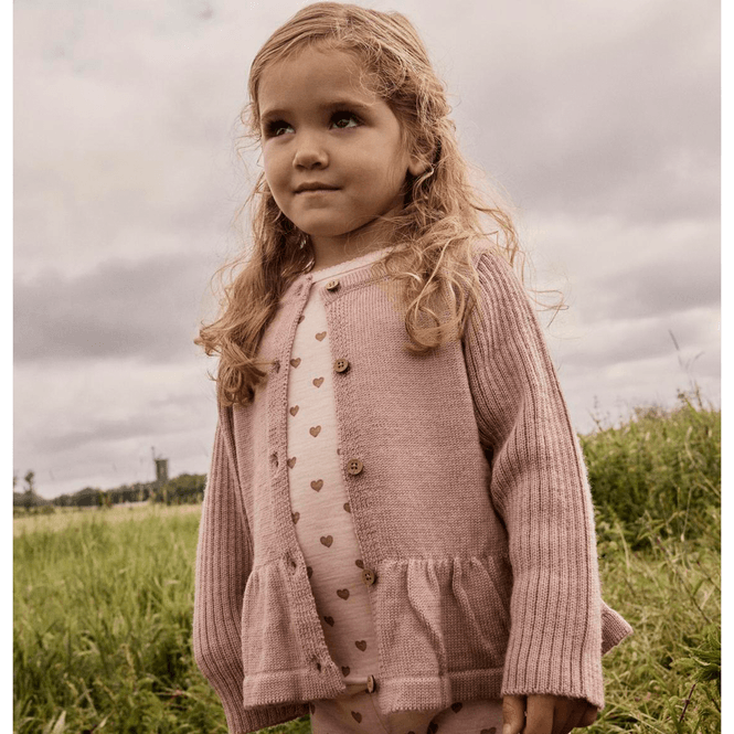Hovedbilde Lil' Atelier Nmfnomo cardigan i ull til småbarn, ...