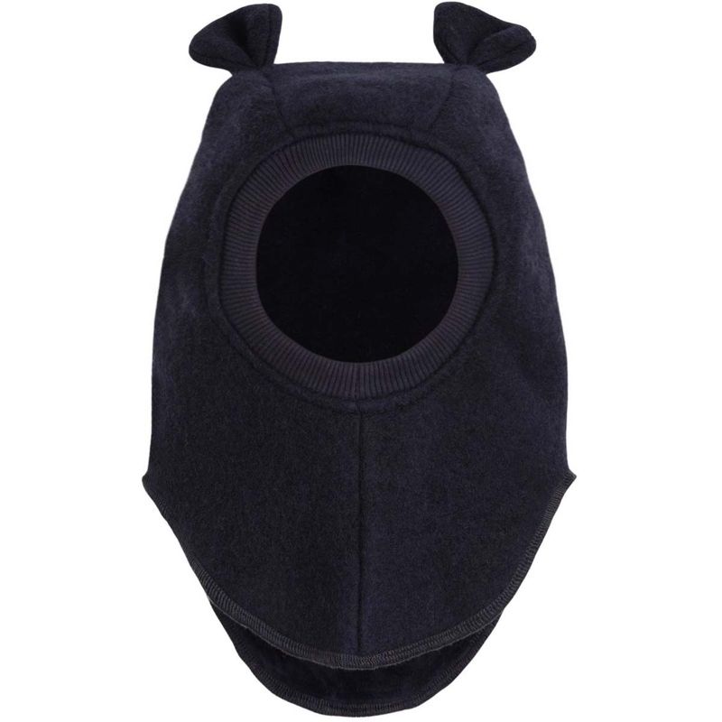 HUTTEliHUT balaclava i ull m/ører, Dark Navy