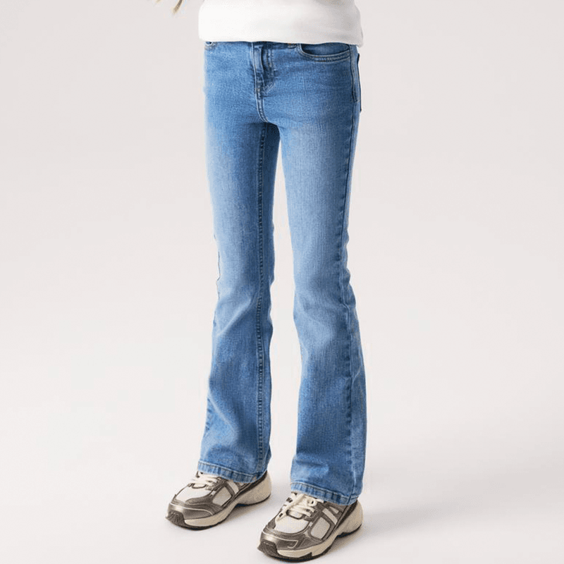 Name It Nkfpolly bootcut jeans til barn, Medium Blue Denim