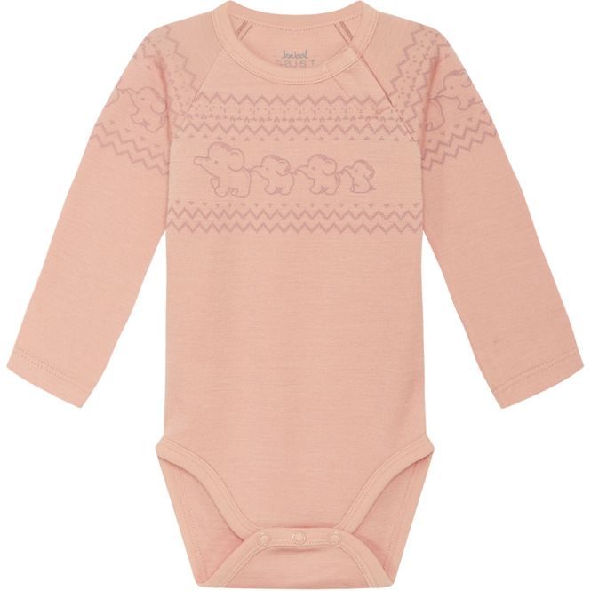 Hovedbilde Hust & Claire Bosti body elefanter ull, Rose ...