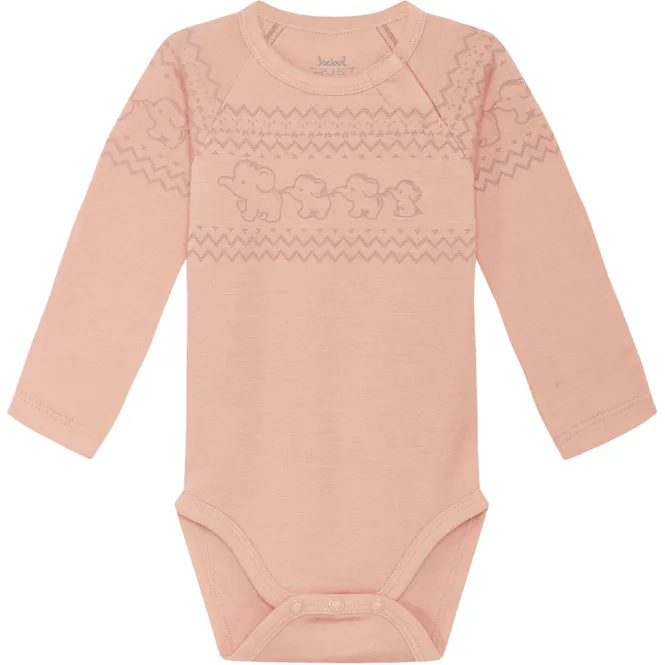 Hovedbilde Hust & Claire Bosti body elefanter ull, Rose ...