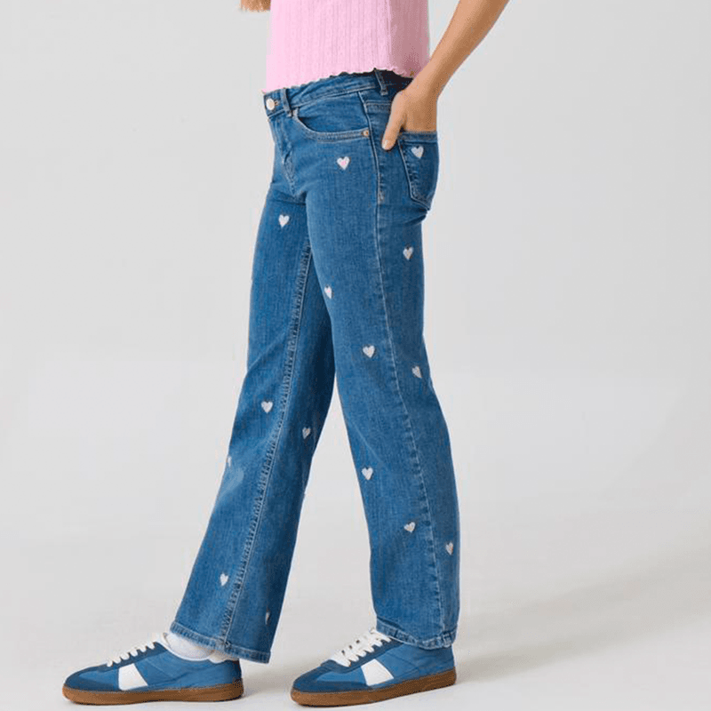 Kids Only Kogjuicy wide-fit jeans til barn, Light Med. Blue