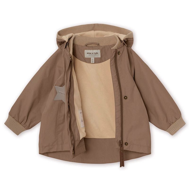 Mini A Ture Wai vårjakke m/fleece, pine bark