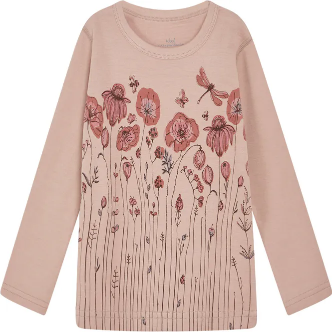 Hovedbilde Hust & Claire genser i ull/bambus blomster, Rose ...