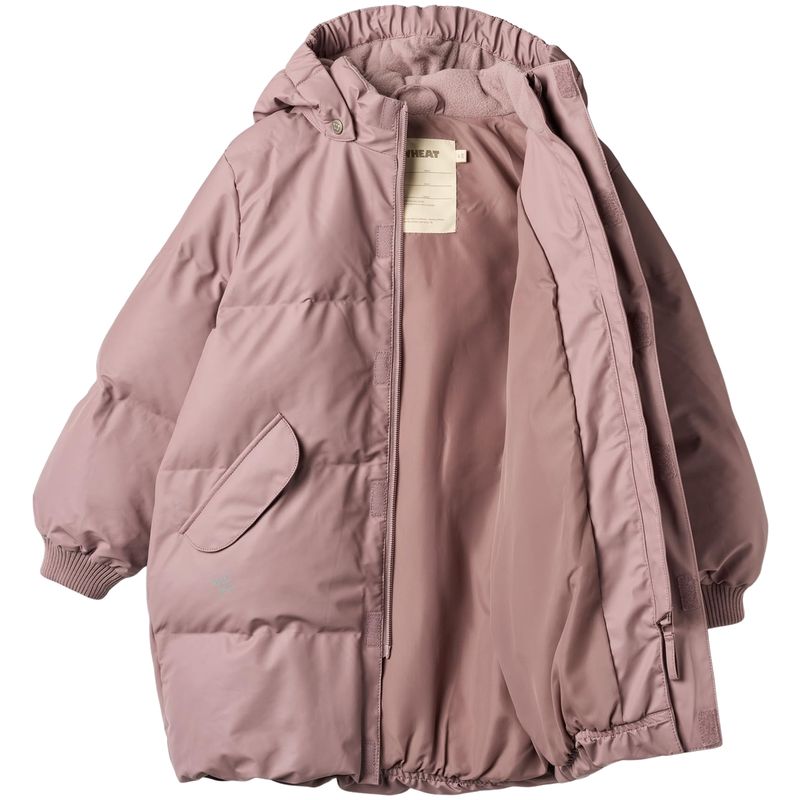 Wheat Coast PU boblejakke til barn, Dusty Lavender