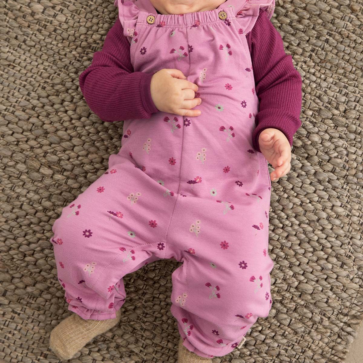 Minymo overall til baby, Mauve Orchid