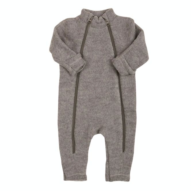 Hovedbilde Joha ullfleece heldress til baby med glidelås, ...