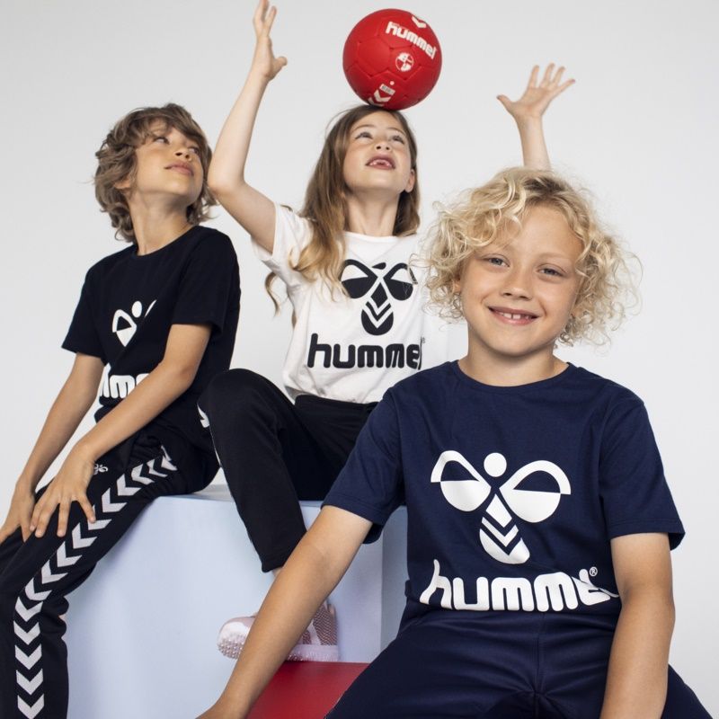 Hummel tres t-skjorte til barn, black iris