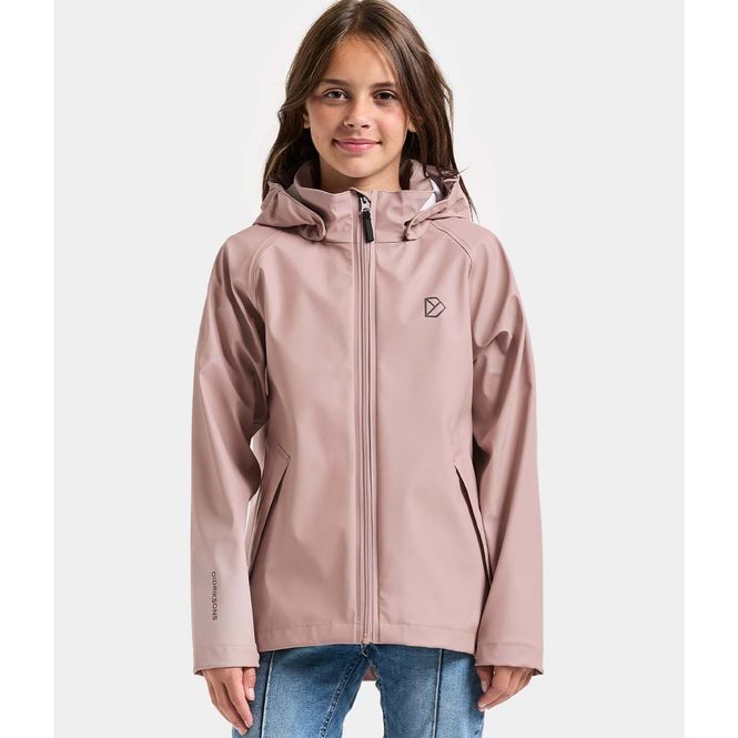 Hovedbilde Didriksons Hepta regnjakke til barn, Vintage Pink