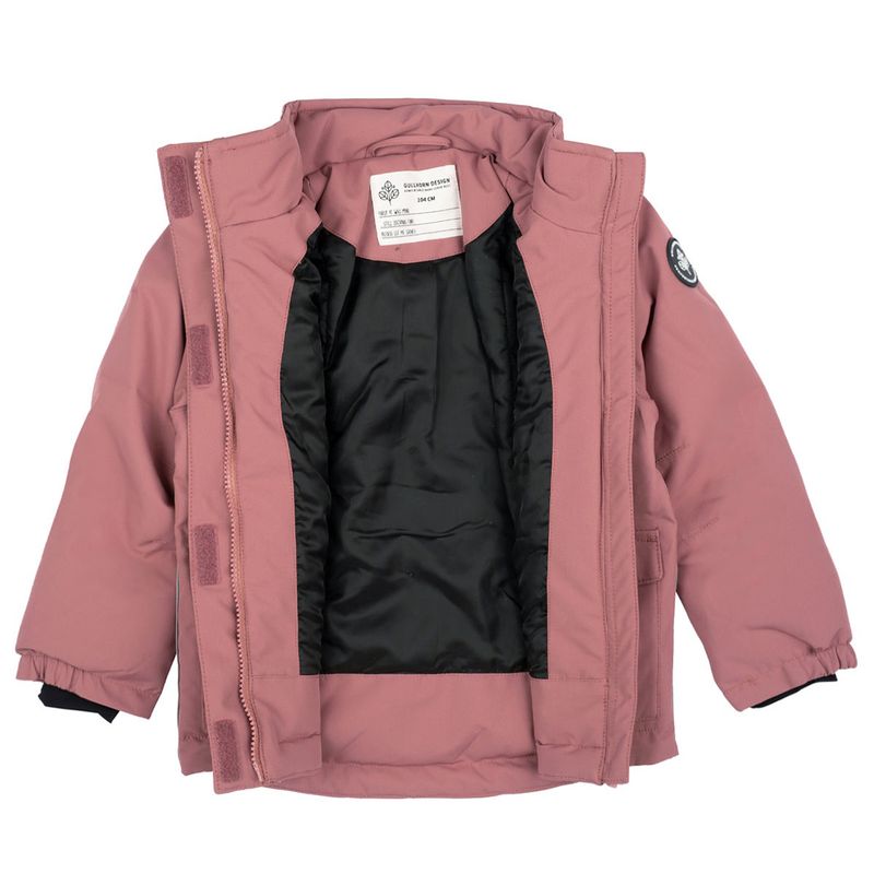 Gullkorn Design vinterjakke til barn, smokey rose