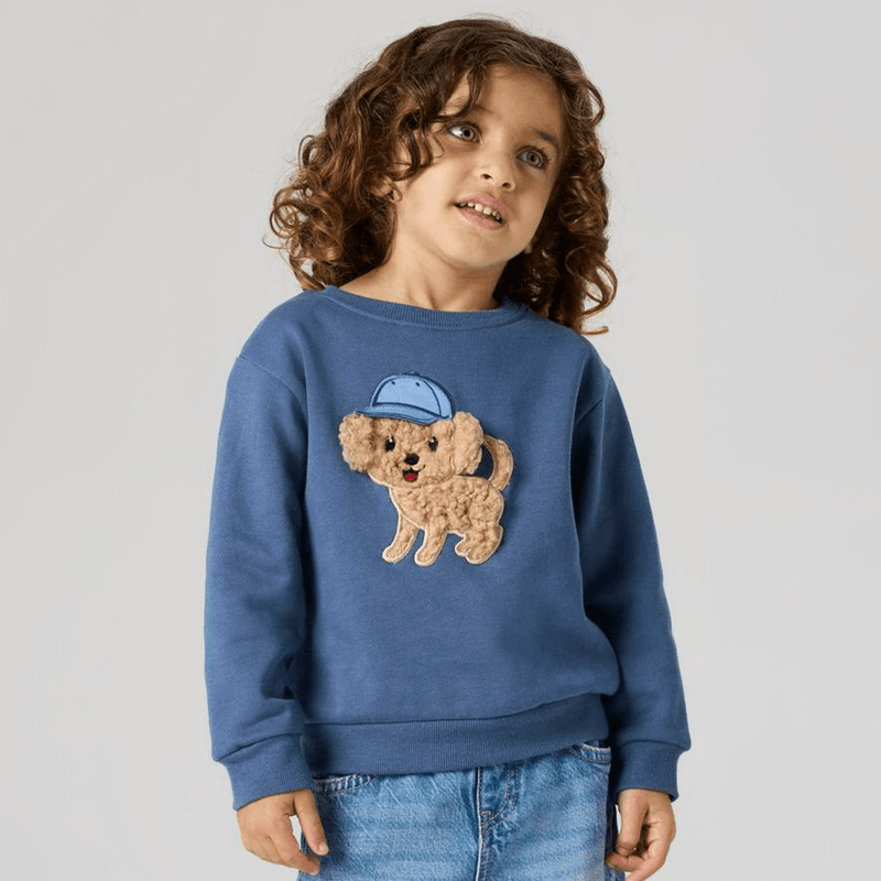 Name It Nmmsilian sweatshirt til småbarn, Vintage Indigo
