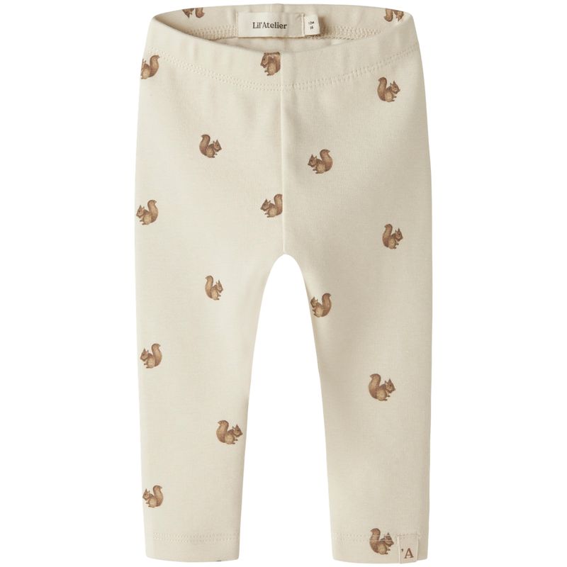 Lil' Atelier Nbnlayo leggings til baby, Turtledove