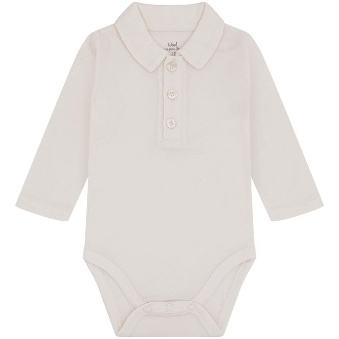 Hovedbilde Hust & Claire Baldur body i ull/bambus, Ivory