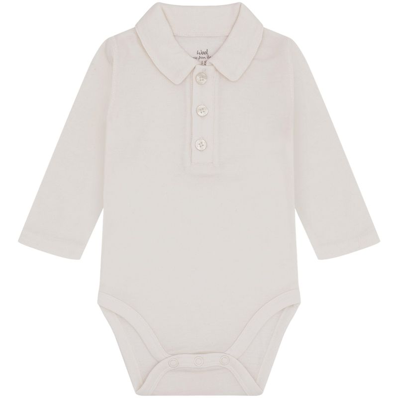 Hust & Claire Baldur body i ull/bambus, Ivory