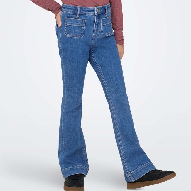 Hovedbilde Kids Only Kogmadison flared-fit jeans, Light Blue ...