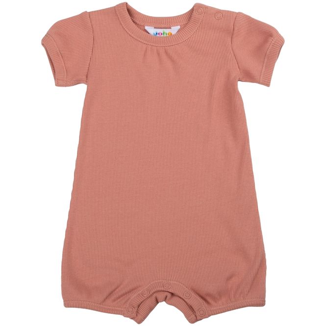 Hovedbilde Joha kortermet romper til baby, Salmon