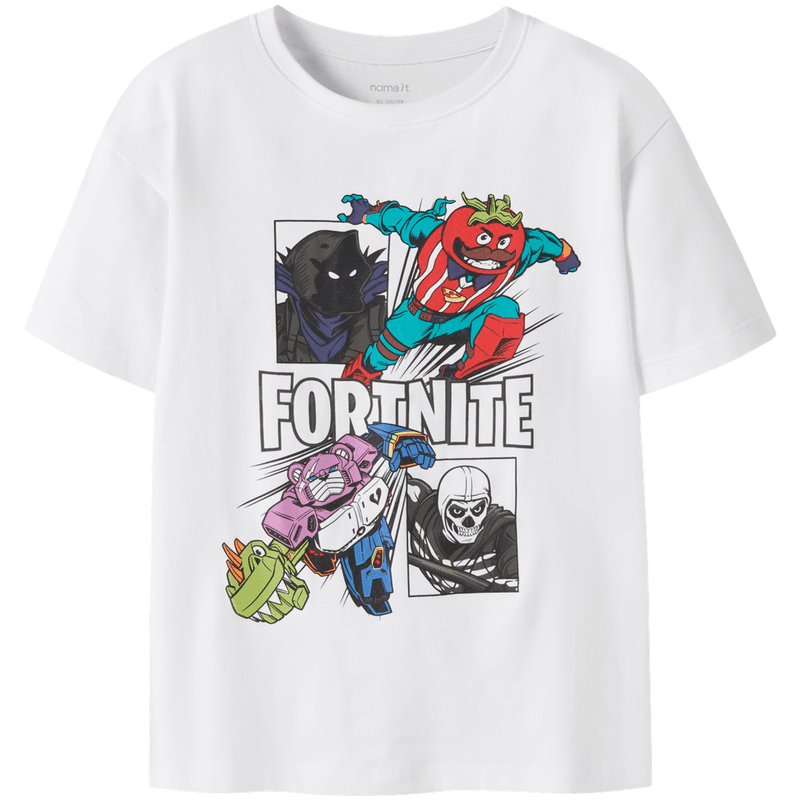Name It Nkmambrose Fortnite t-skjorte, Bright White