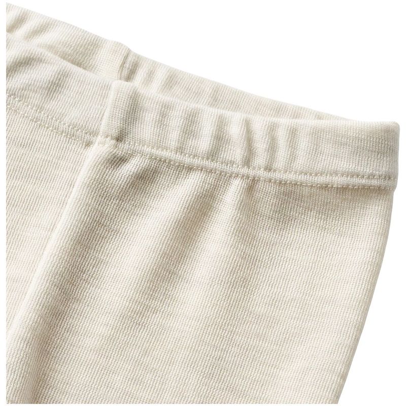 Wheat Agi leggings i ull til baby, Eggshell Melange