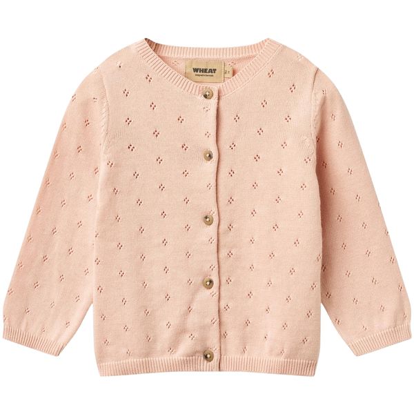 Hovedbilde Wheat Maia cardigan til baby, Powder
