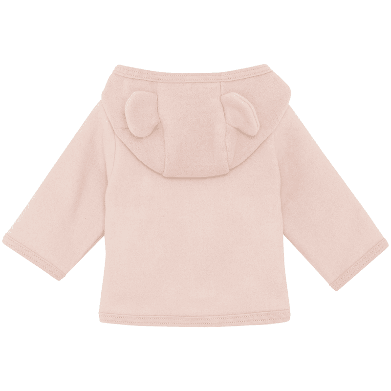 Huttelihut jakke i bomullsfleece, Peach Blush