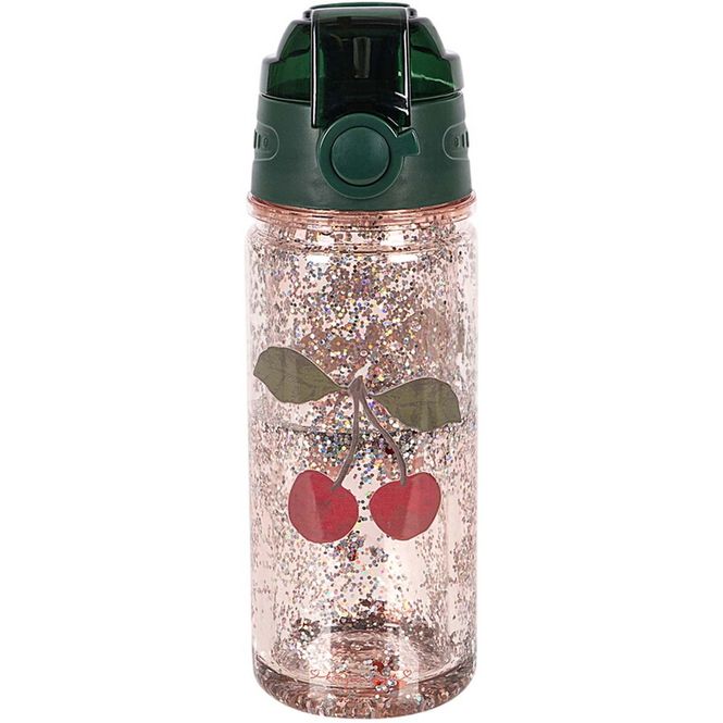 Hovedbilde Konges Sløjd Glitter drikkeflaske, Cherry Glitter