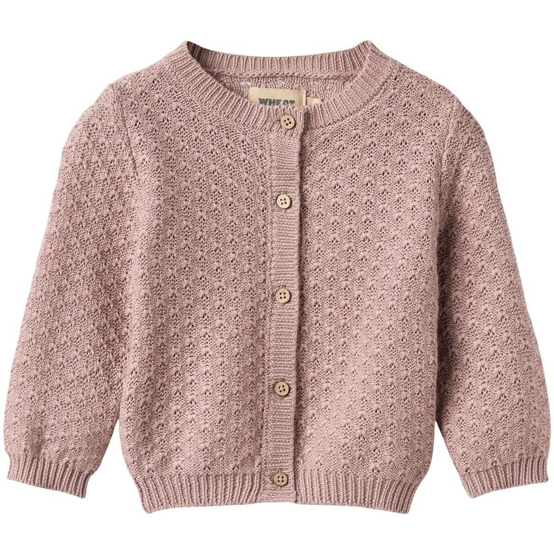 Wheat Magnella cardigan til baby, Dry Rose
