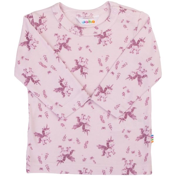 Hovedbilde Joha Unicorn & Dino genser i bambus, Pink