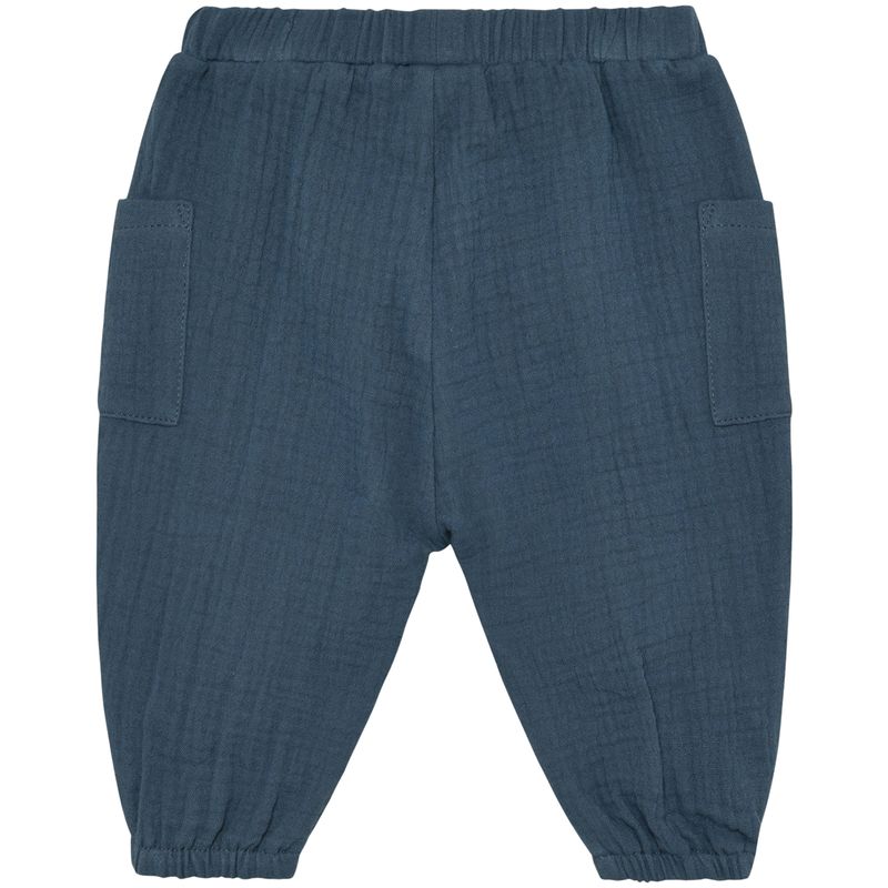 HUTTEliHUT bukse til baby i muslin, Bering Sea