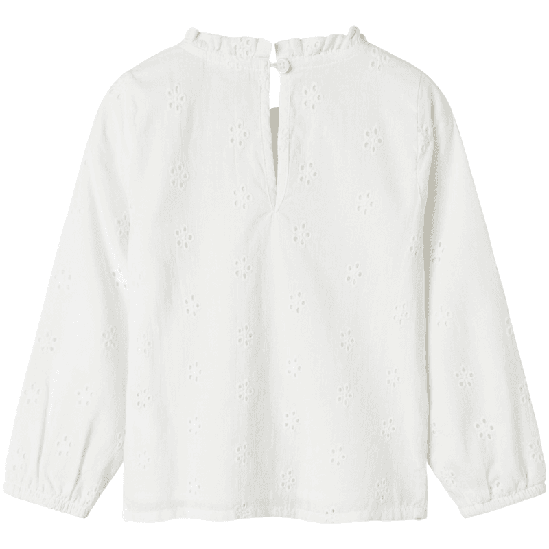 Name It Nmfnaomi bluse til småbarn, Cloud Dancer