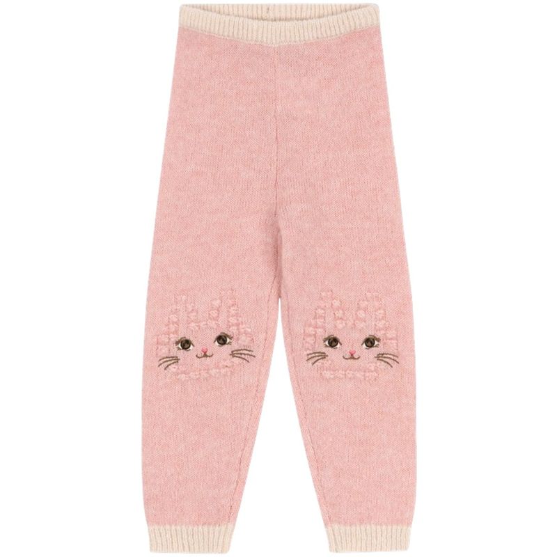 Konges Sløjd Kitty bukse i ull til barn, Silver Pink