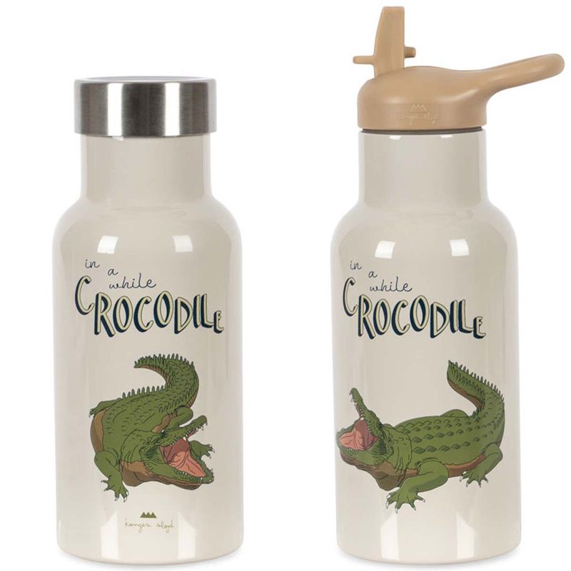 Konges Sløjd drikkeflaske i stål, Crocodile