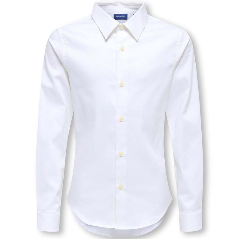 Only & Sons Osjjim skjorte til barn, Bright White