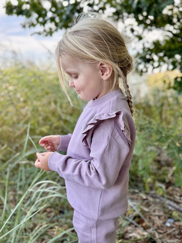 Hummel x DressMyKid Ruffle joggedress-sett, Sea Fog