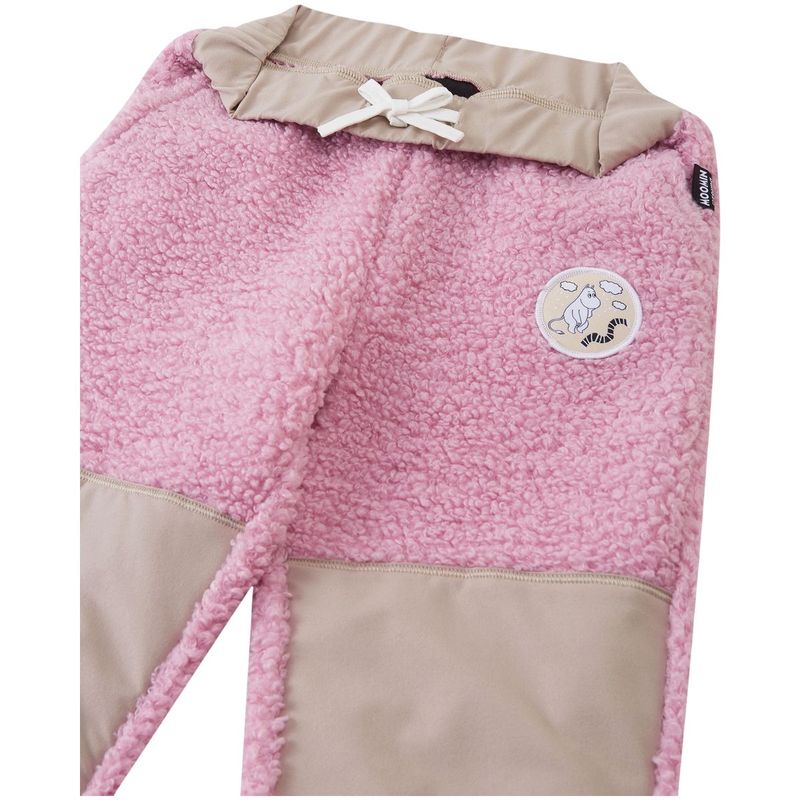 Reima Moomin Lustig fleecebukse til småbarn, Grey Pink