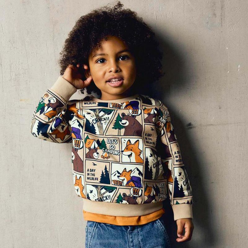 Name It Nmmoswaldy sweatshirt til småbarn, Sesame