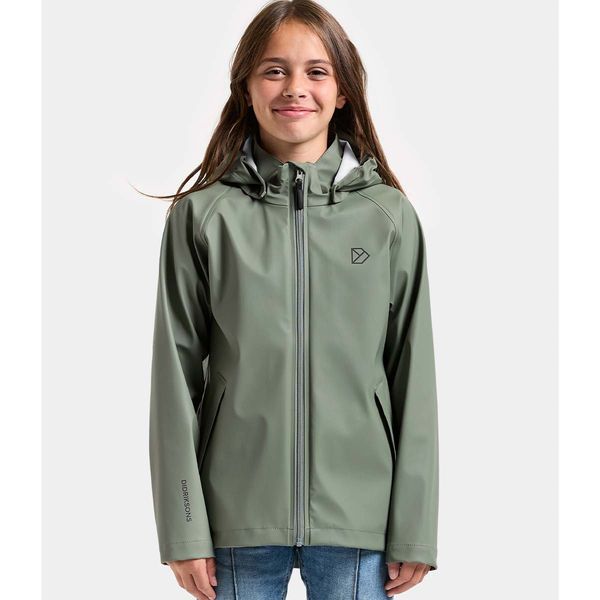 Hovedbilde Didriksons Hepta regnjakke til barn, Wilted Leaf