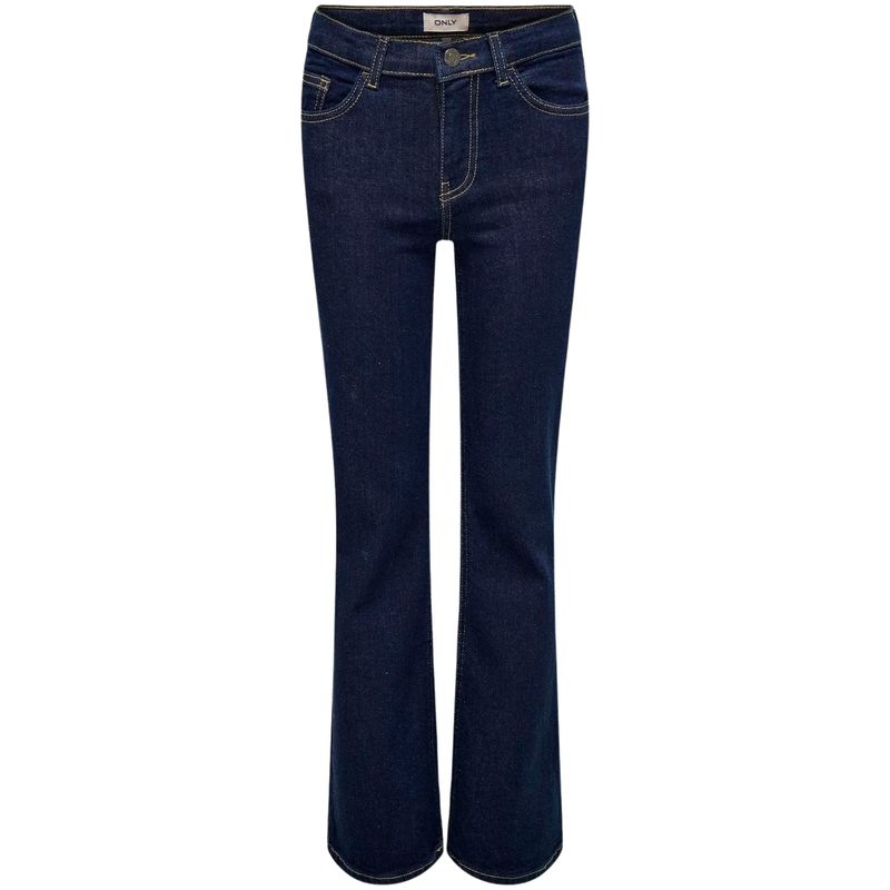 Kids Only Kogjuicy wide-leg jeans til barn, Dark Blue Denim