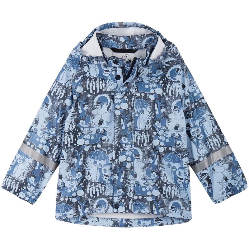 Reima Moomin Vesi regnjakke til småbarn, Airy Blue