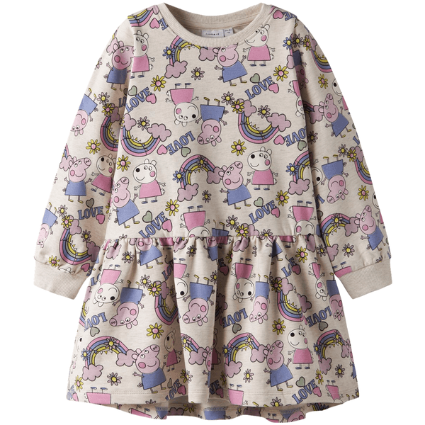 Hovedbilde Name It Nmfdarma Peppa Gris kjole, Peyote Melange