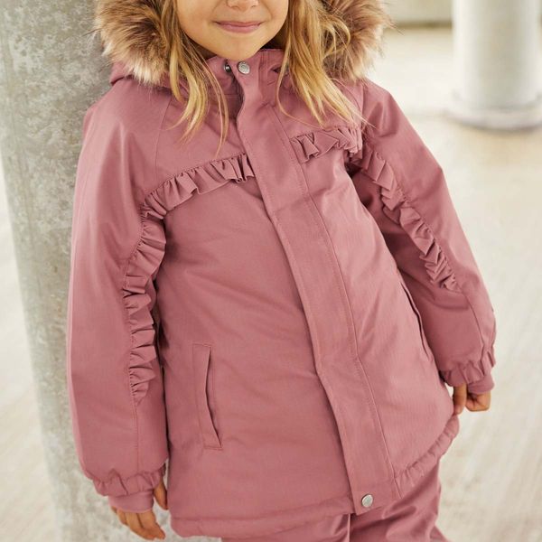 Hovedbilde Minymo vinterjakke til barn, Withered Rose