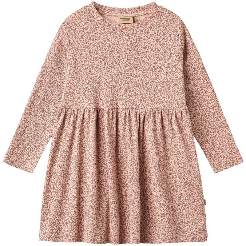Wheat Sessa jersey kjole til barn, Dime Rose Small Flowers