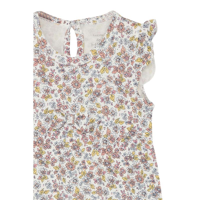 Hust & Claire Musling romper i bambus, ivory